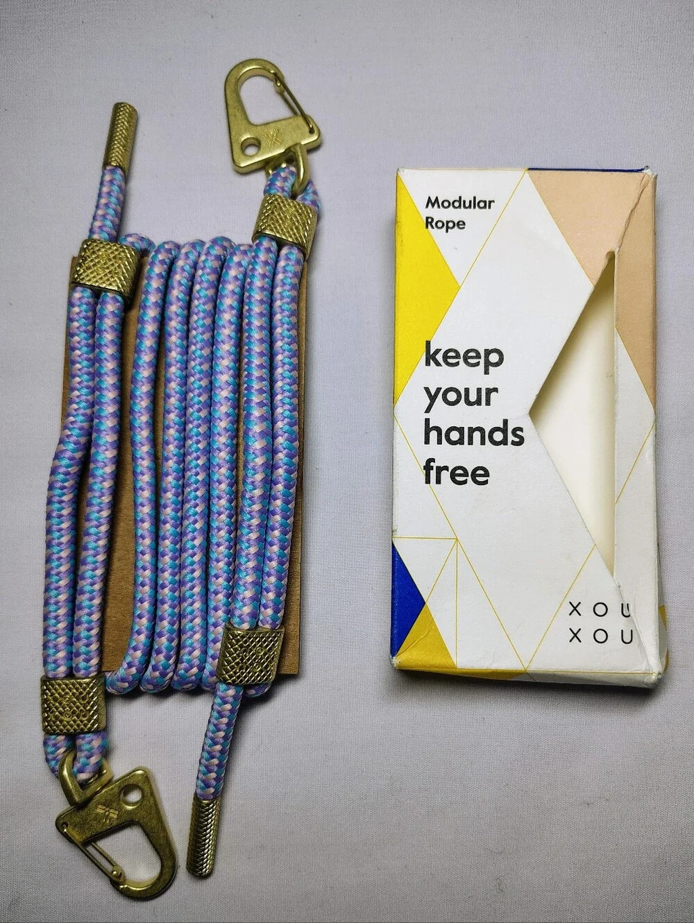 Xouxou Phone Case Rope lanyard Purple Pink Blue